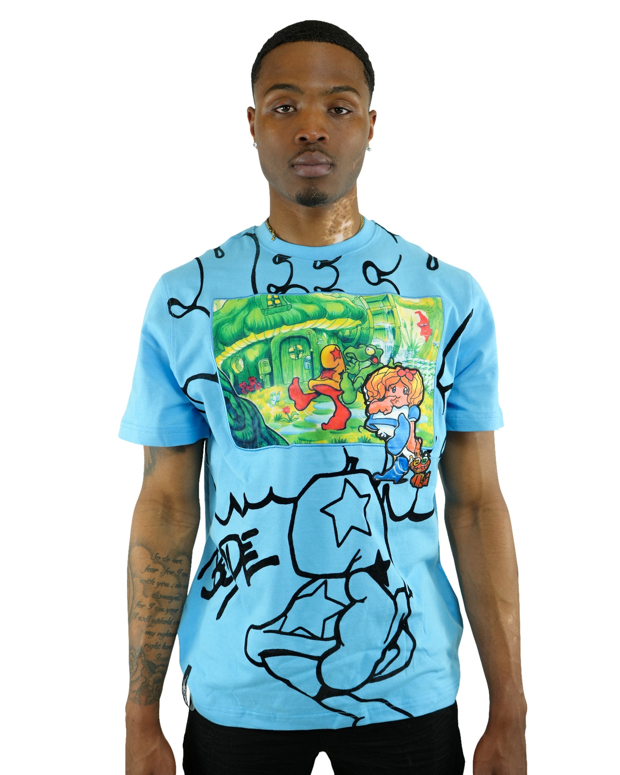 Mark Bodē Cheech & The Lizard Of Oz NC Blue T-Shirt